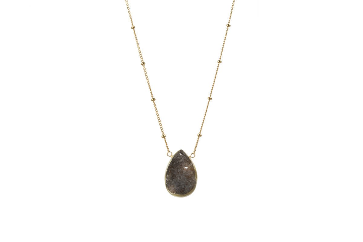 SPS | Gold Filled Druzy Necklace - Bara Boheme