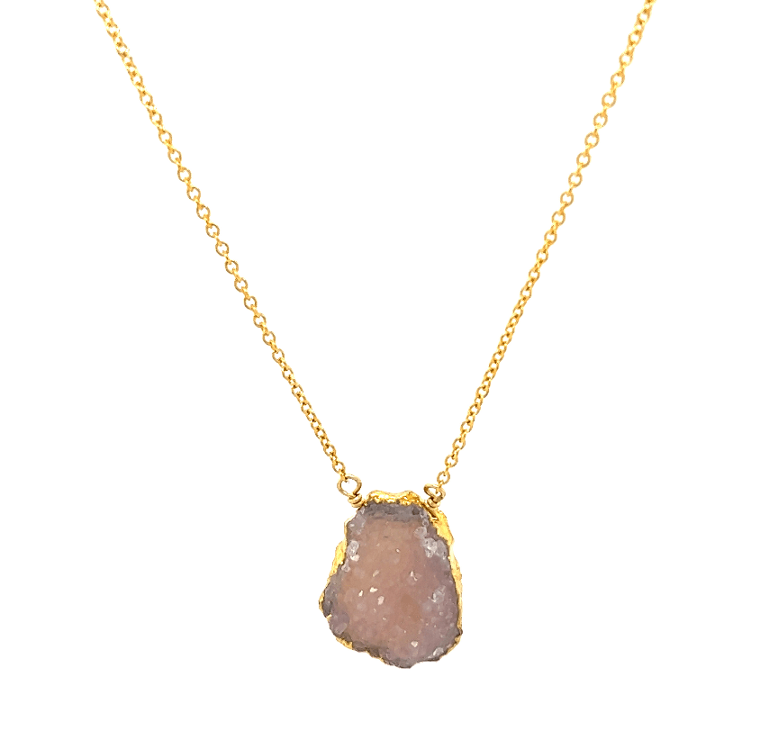 SPS | Gold Filled Druzy Necklace - Bara Boheme