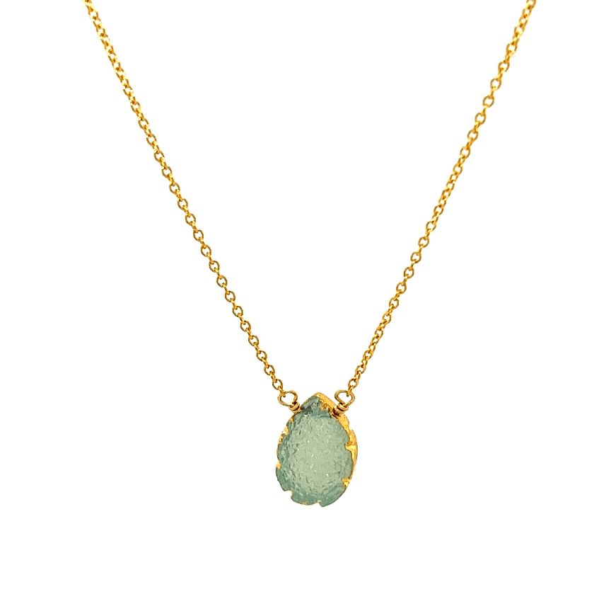 SPS | Gold Filled Druzy Necklace - Bara Boheme