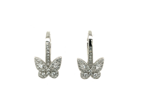 Butterfly  Huggie Earrings