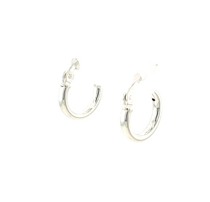 11mm Sterling Silver Hoop Earrings