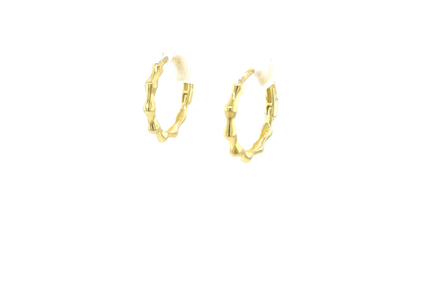 Wavy Hoop Hugger Earrings
